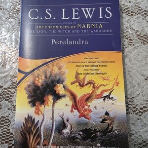 C.S. Lewis 'Perelandra' Book Cover with Vibrant Artwork